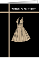 Maid of Honor - Beige Dress card