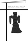 Matron of Honor - Black Dress card