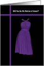 Matron of Honor - Purple Dress card