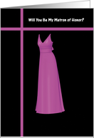 Matron of Honor - Violet Dress card