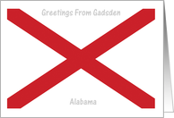 Alabama - City of Gadsden - Flag - Souvenir Card