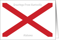 Alabama - City of Huntsville - Flag - Souvenir Card