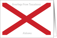 Alabama - City of Tuscaloosa - Flag - Souvenir Card