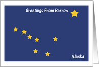 Alaska - City of Barrow - Flag - Souvenir Card