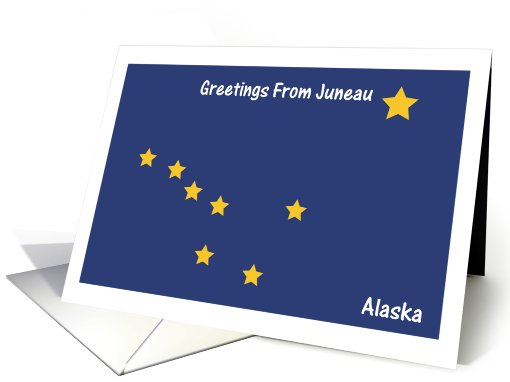 Alaska - City of Juneau - Flag - Souvenir card (551873)