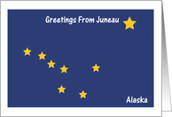 Alaska - City of Juneau - Flag - Souvenir Card