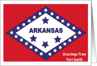 Arkansas - City of Fort Smith - Flag - Souvenir Card