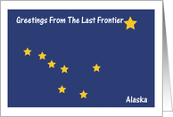 Alaska - The Last Frontier - Flag - Souvenir Card