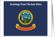 Idaho - The Gem State - Flag - Souvenir Card