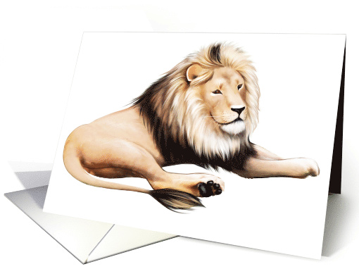 Lion - Blank Card - Note card (553284)