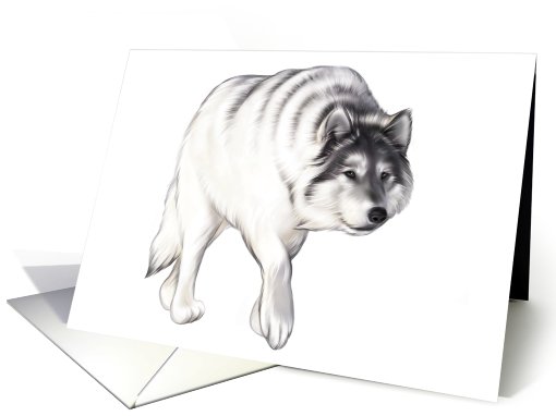 White Wolf - Blank Card - Note card (553285)