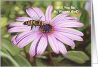 African Daisy - Flower Girl card