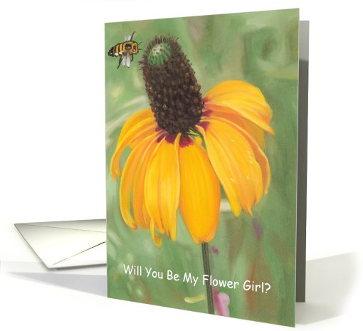 Clasping Coneflower - Flower Girl card (553462)