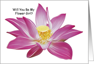 Lotus - Flower Girl card