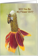 Mexican Hat - Flower Girl card