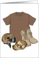 Support Our Troops card