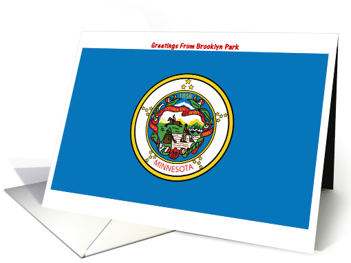 Minnesota - City of Brooklyn Park - Flag - Souvenir card (560541)