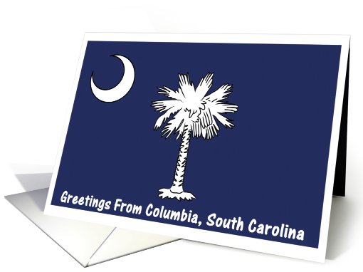 South Carolina - City of Columbia - Flag - Souvenir card (563937)