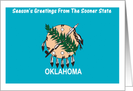 Christmas - Season’s Greetings From Oklahoma - Blank Card