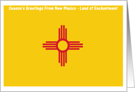 Christmas - Season’s Greetings From New Mexico - Blank Card