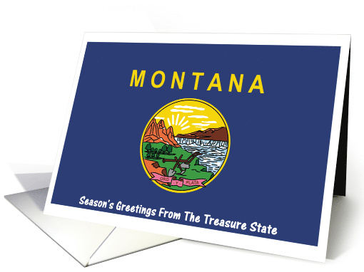 Christmas - Season's Greetings From Montana - Blank card (565603)