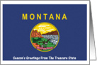 Christmas - Season’s Greetings From Montana - Blank Card