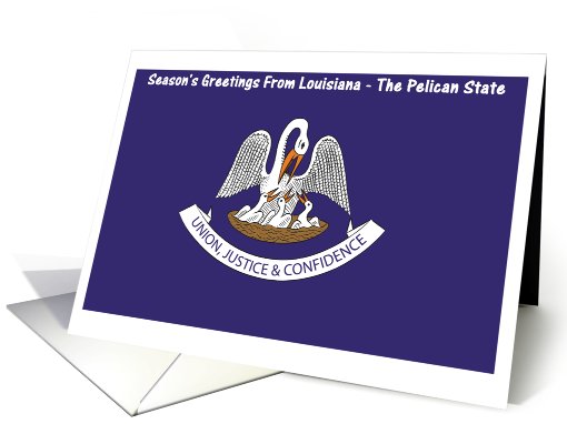 Christmas - Season's Greetings From Louisiana - Blank card (565607)