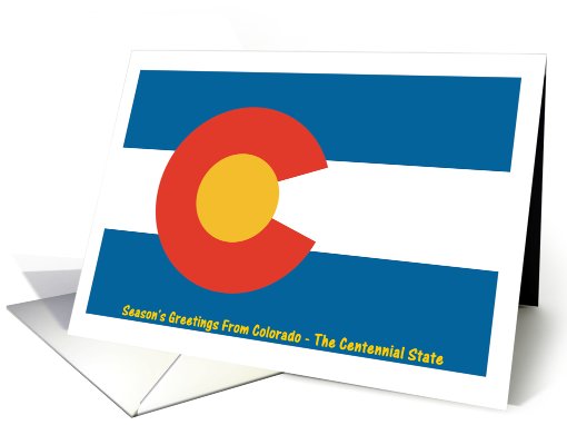 Christmas - Season's Greetings From Colorado - Blank card (565648)