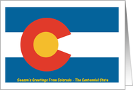 Christmas - Season’s Greetings From Colorado - Blank Card