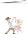 Square Dancing - Blank Card