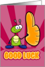 Good luck Bug Thumbs Up card