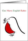 Christmas, Our Merry English Robin card