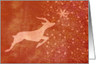 Christmas Prancer the Star Reindeer card