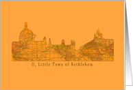 O Little Town of Bethlehem card