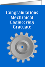 Mechanical Engineering Gear Graduation Card