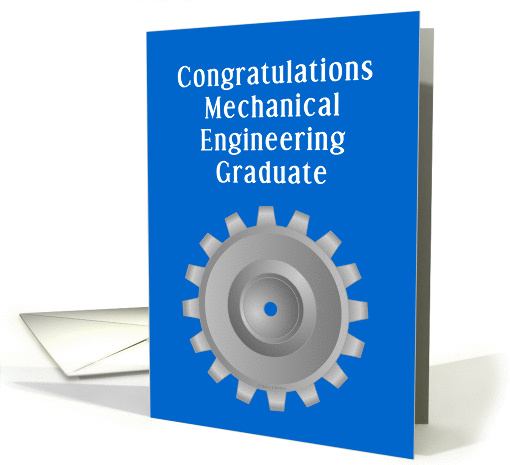 Mechanical Engineering Gear Graduation card (1181210)