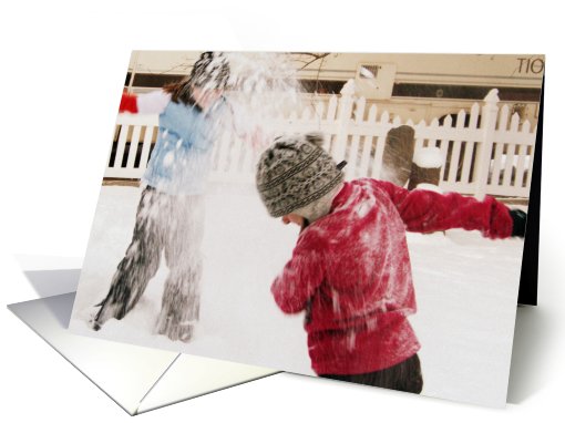 Snow ball fight card (539139)