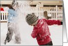 Snow ball fight card