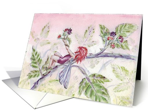 Black raspberry faerie card (548011)