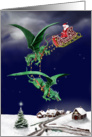 Santa’s Dragon Sleigh card