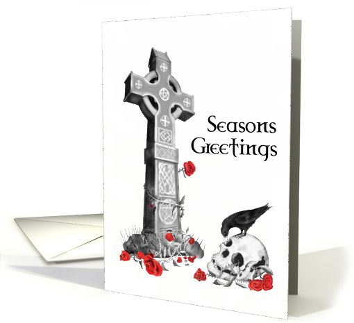 Gothic Christmas Card on Black card (539817)