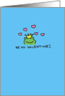 Be My Valentine - Frog Prince card
