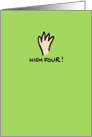 Congratulations! - High Four card