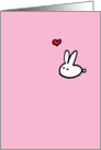 I Love You - Bunny card