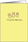 Nuts for you! - Happy Anniversary card