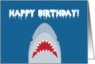 Shark - Happy Birthday card
