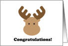 Congratulations! - Moose card