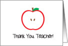 Thank You, Teacher! card