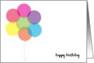 Happy Birthday - Balloons card