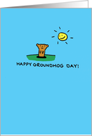 Happy Groundhog Day card